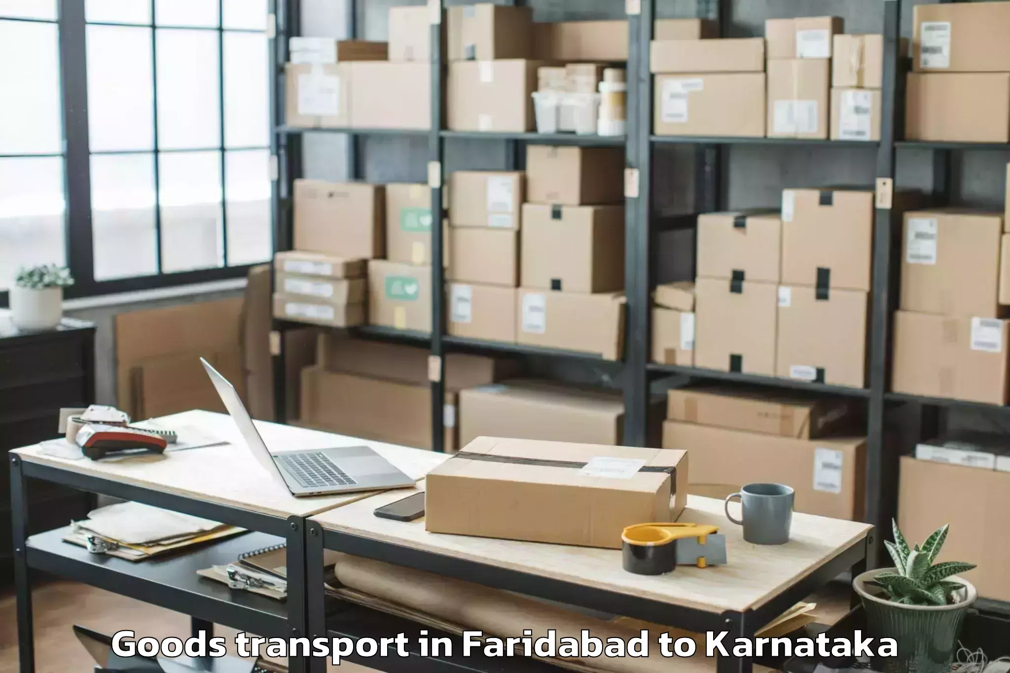 Efficient Faridabad to Chikmagalur Goods Transport